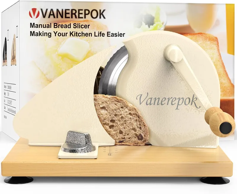 vanerepok Manual Bread Slicer for Homemade Sourdough Bread