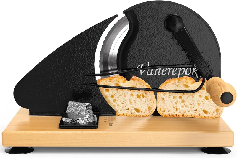 vanerepok Upgrade Manual Bread Slicer for Homemade Sourdough Bread, Obsidian